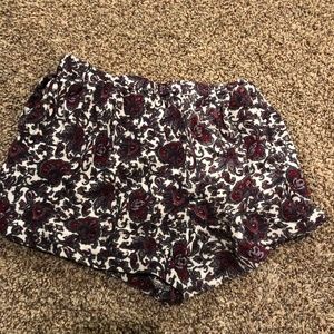Brandy floral shorts.